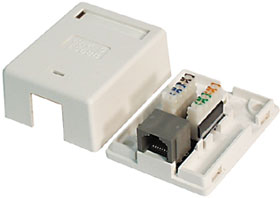 RJ-45 Cat5 Surface Mount Single Jack